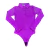 Body Infantil Fem Apache Strass Star Violeta - comprar online
