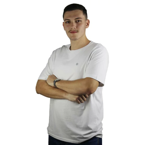 Camiseta Masc Tuff 9621 Lisa Branca