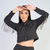 Camisa Cropped Fem M/L Miss Country 3087 Preto na internet