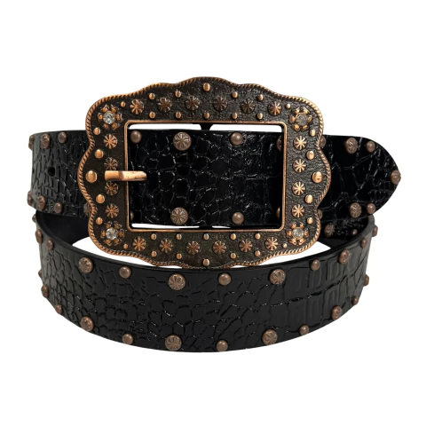 Cinto Master MW01023 Preto/Bronze - comprar online