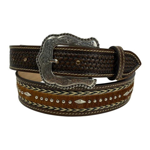 Cinto Paul Western 400 Marrom / Pelo Natural - comprar online
