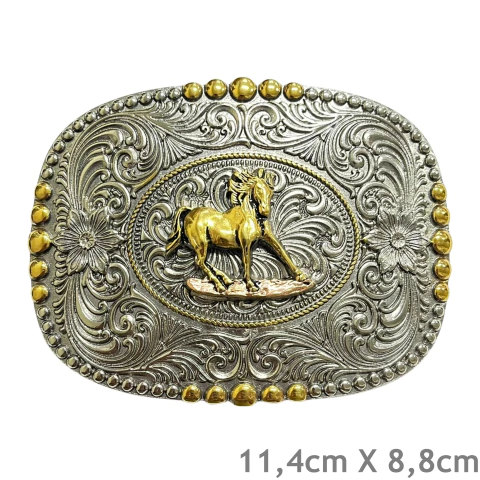 Fivela Paul Western FW009 Cavalo Prata - comprar online