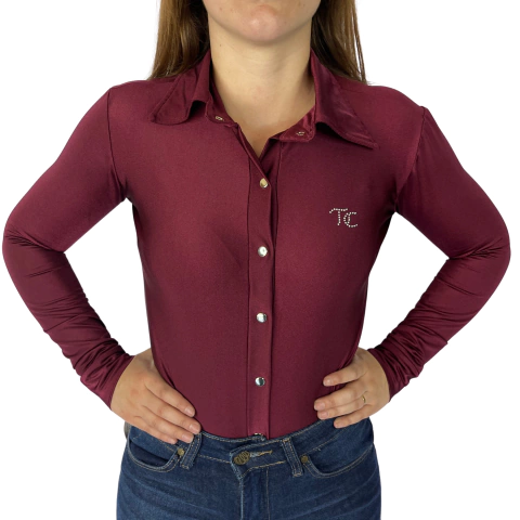 Body Fem Top Country Ligth Liso Marsala