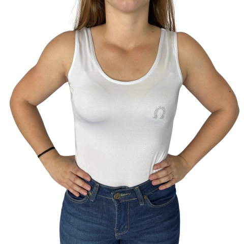 Body Fem Top Country Regata Branco