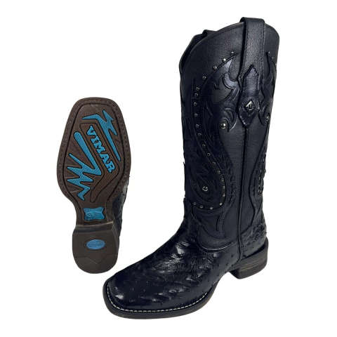 Bota Vimar Splash 13245 Avestruz Preto - comprar online