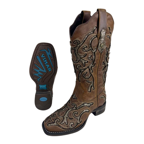 Bota Vimar Splash 13258 Tabaco / Gliter Bronze - comprar online