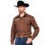 Camisa Masc Radade M/L Bordada New Western Marrom - comprar online