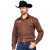 Camisa Masc Radade M/L Bordada New Western Marrom - comprar online