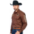 Camisa Masc Radade M/L Bordada New Western Marrom - Rodeo Kings
