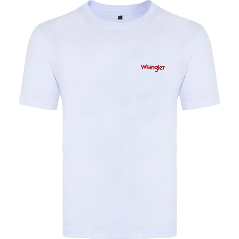 Camiseta Masc Wrangler WM5503 Lisa Branca