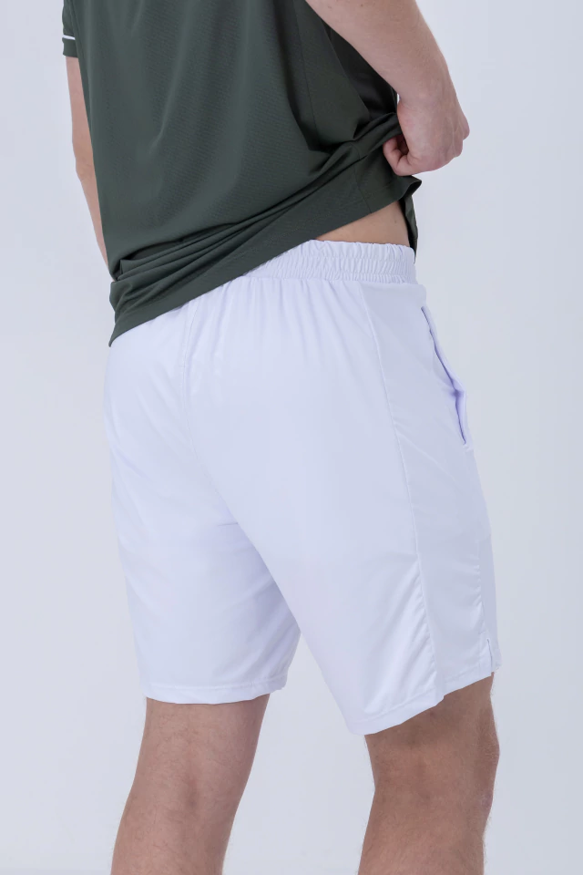 Bermuda Essential Performance Vulca Branca em vista frontal