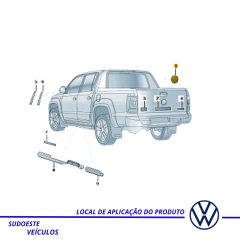 Emblema VW Tampa Traseira “Amarok” Original Volkswagen - comprar online