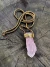 Colar Dourado - Quartzo Rosa