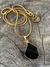 Colar Folheado - Turmalina Negra P (ouro)