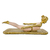 Estatueta Mulher Yoga Resina Decoração Sala 22cm