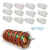 Kit C/50 Embalagem Descartável Delivery Para Donuts 10x25cm
