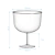 kit C/4 Taça Tropical Acrílico Transparente 1,3 Litros Média - loja online