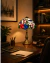 Luminária Tiffany de Mesa Floral Vitral Colorido Base Bronze - Tuberias Comércio | Loja de Decoração, Presentes e Jardim