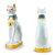 Gato Egípcio Bastet Branco 19m Símbolo Fertilidade - Tuberias Comércio | Loja de Decoração, Presentes e Jardim
