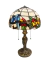 Luminária Tiffany de Mesa Abajur Decorativo Vitral Floral - 6702