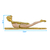 Estatueta Mulher Yoga Resina Decoração Sala 22cm na internet