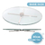 Centro De Mesa Giratório de Vidro e Inox304 Evolution 80cm