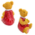 Escultura Urso Resina Menina Coração Sentado 13cm - comprar online