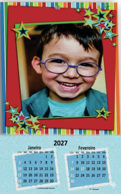 CAL001 - CALENDÁRIO DE PAREDE COM ESPIRAL - 2027