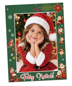 PRNAT066G - PORTA-RETRATO FELIZ NATAL - 15X21