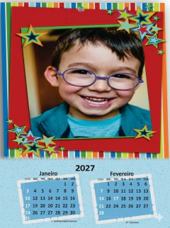 CAL001 - CALENDÁRIO DE PAREDE COM ESPIRAL - 2026