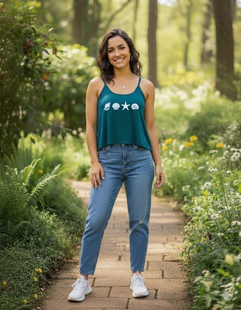 CROPPED DE ALÇA - CONCHAS DO MAR - comprar online