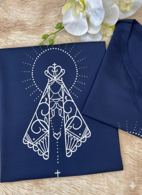 T-SHIRT GOLA V PREMIUM - NOSSA SENHORA - loja online