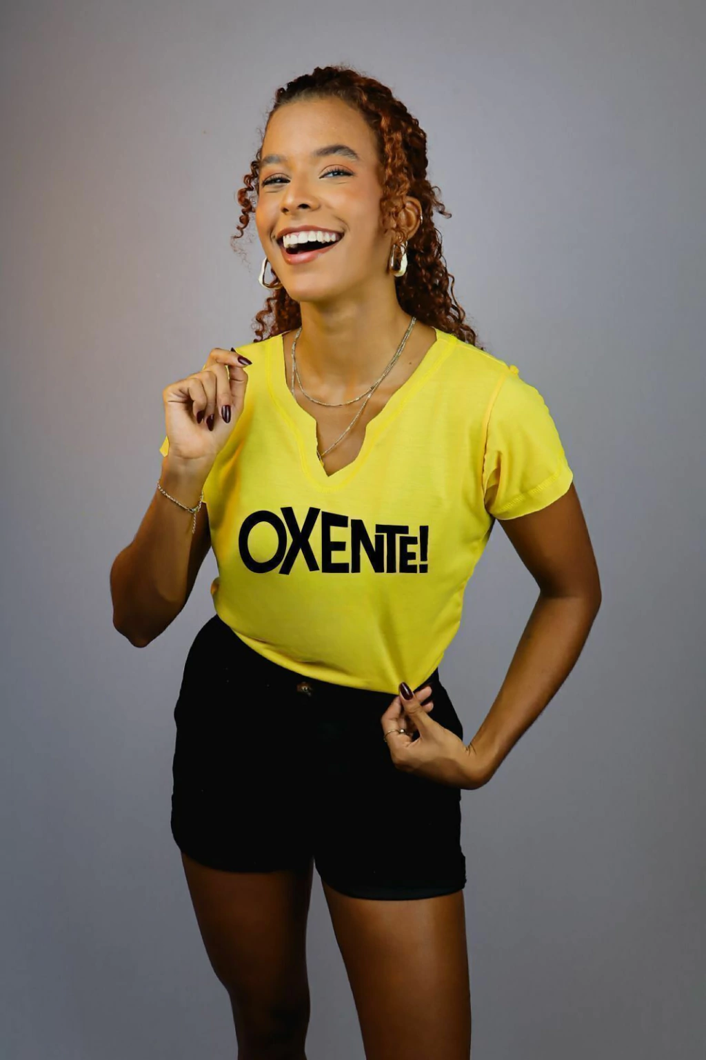 T-SHIRT GOLA V PREMIUM - OXENTE
