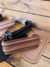 KIT FECHO BOCA LOBO COM COURO E FUNDO (18X6CM) - Preto