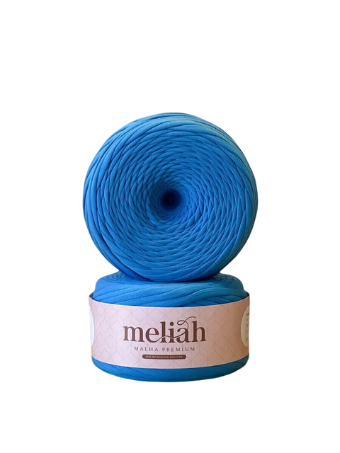 Meliah Fio de Malha Premium Poliester Rolotê - Azul Oceano - comprar online