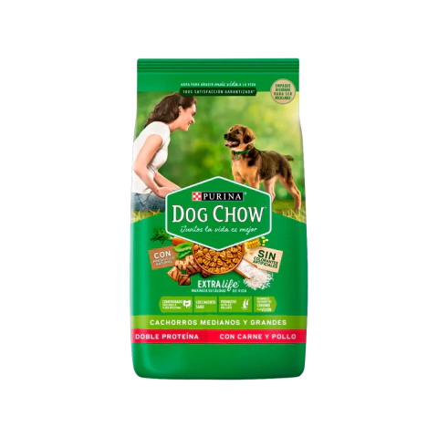 DOG CHOW CACHORRO R. MED Y GRANDE x 21 kg