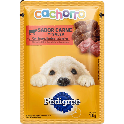 PEDIGREE CACHORRO SOBRECITO CARNE EN SALSA x85g