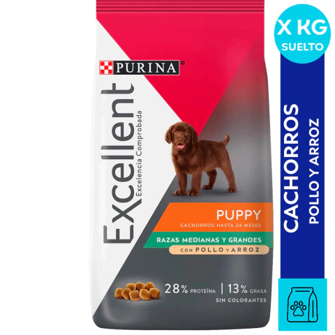 EXCELLENT PUPPY RAZAS MED. Y GRANDES SUELTO X KG
