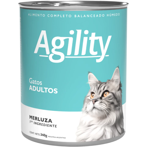 AGILITY WET CATS MERLUZA X 340 GR