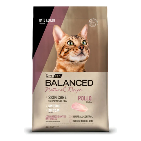 Balanced Natural Recipe Gato Adulto Pollo x 15 Kg.