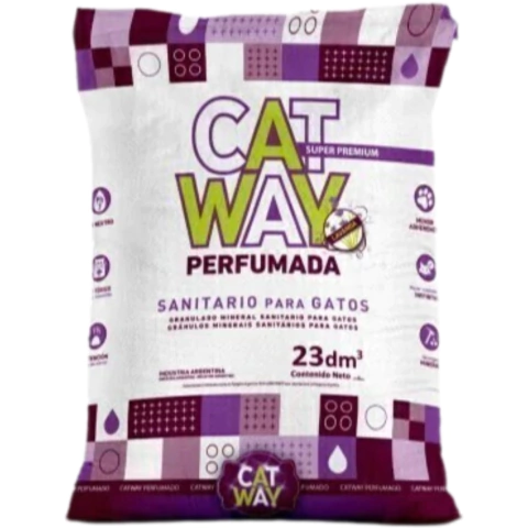 SANITARIO FELINO SÚPER PREMIUM | CAT WAY X 23 dm. LAVANDA
