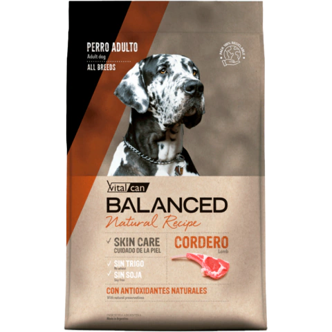 Balanced Natural Recipe Perro Cordero 15 Kg