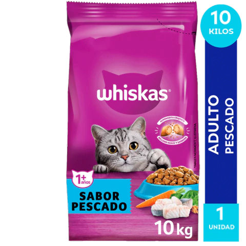 WHISKAS PESCADO 10KG