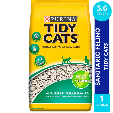 TIDY CATS PIEDRA CONVENCIONAL x 3,6 kg.