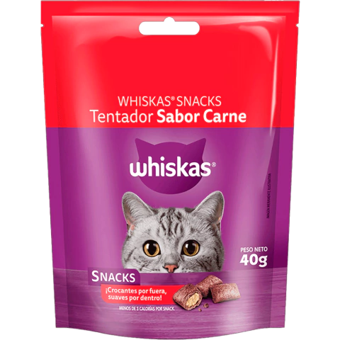 WHISKAS SNACK CARNE X 40G