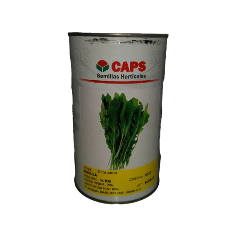 ORUGA RUCULA CAPS Lata 1/4 Kg.