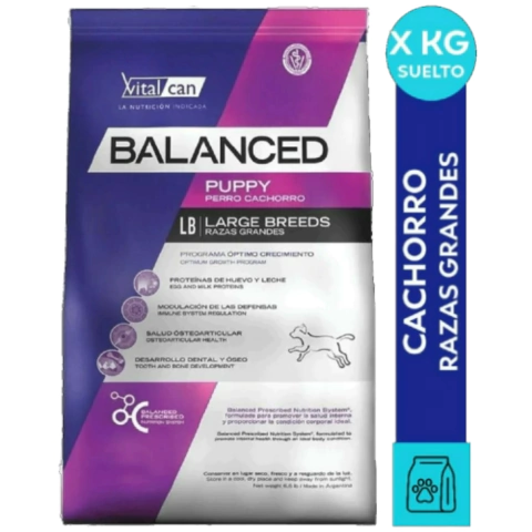 Balanced Perro Cachorro Raza Grande FRACCIONADO
