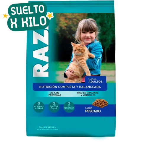RAZA GATOS PESCADO SUELTO X KG