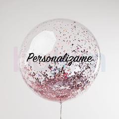 Burbujas Glitter Personalizables infladas con helio en internet