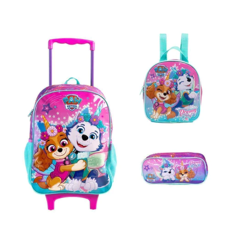 Kit Mochila"16" de Rodinhas + Lancheira + Estojo Skye Xeryus - comprar online